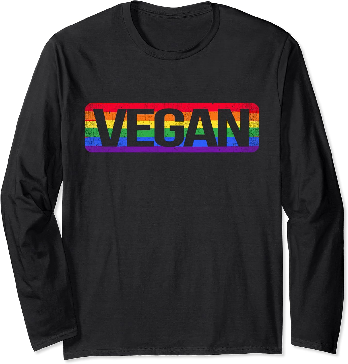 Vegan Rainbow Flag LGBT Gay Lesbian Pride Funny Vegetarian